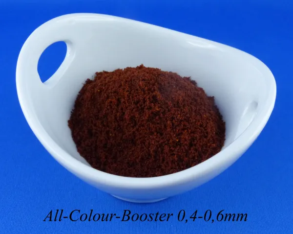 ALL-COLOUR-BOOSTER 0,5mm das kleine Farbfutter Granulat für Zierfische mit roten und blauen Farben ALL-COLOUR-BOOSTER 0,5mm das kleine Farbfutter Granulat für Zierfische mit roten und blauen Farben